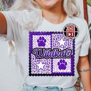 Cats png, retro design png, purple gameday png, dalmatian spots png, lets go png, leopard print png, trendy pattern png,  paws png