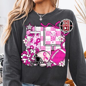 Pinker Fußball png, Teamgeist png, Fußballsaison png, rosa Schleife png, schwarz und rosa png, Fußball png, High School png, Bewusstsein png Bild 9