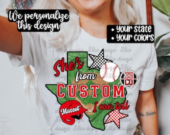 Custom baseball team png, custom softball png,  custom state outline png, custom city, custom school spirit, custom school, custom gameday