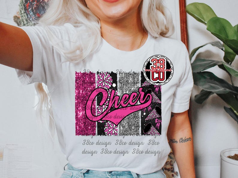Comp. Cheer Pink Design Pink Cheer Coquette Png, Team Spirit Png, Comp Day, Cheer Coquette ...