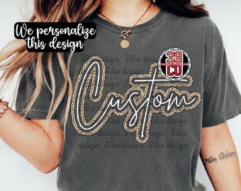Custom school mascot png, custom team png, school spirit png, custom boho coquette png, custom team pride png, custom gameday retro png