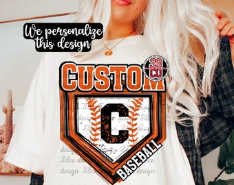 Custom Baseball Gameday PNG, Personalized Team Pride Design (Digital Download)