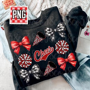 Red Cheer coquette png, cheer mom png, custom cheerleading png, cheer coquette design, red cheer png, custom cheerleading png, Cheer coach