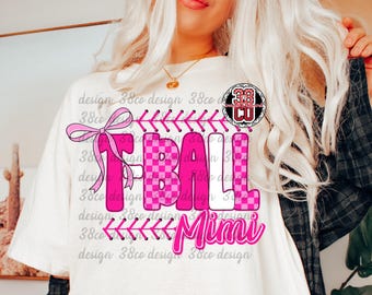 pink t-ball mimi png, sport fan, gameday attire png, school spirit png, team pride png, sporty mimi, tball design, coquette bow png