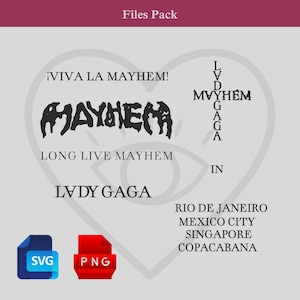 Lady Gaga MAYHEM TOUR svg och png