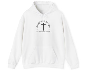 Gospelscribe Hoodie, Christian Sweatshirt, Christian Hoodie, Christian Gift, Jesus hoodie, Jesus Clothes, Jesus Apparel, Gospel Hoodie, God