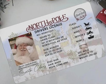 Santa Claus Flying License, Christmas Eve Driving Licence