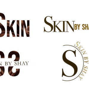 Gold Brown Logo, Silk Logo, Esthetician Logo, Beauty Logo Makeup Artist Logo Signature Logo, Boutique Logo Hair Logo Lashes Logo, Affordable