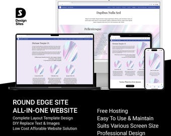 Google Sites All-In-One Website Template, DIY Business Freelancer Design