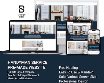 Plantilla de sitio web para personal de mantenimiento: servicio prediseñado de mantenimiento y mejoras del hogar (sitio web de Google de una sola página)