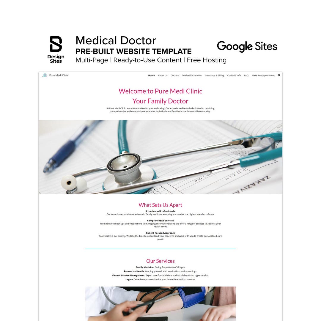 Medical Doctor Website Template: Prebuilt Dr Healthcare Clinic (multi ...