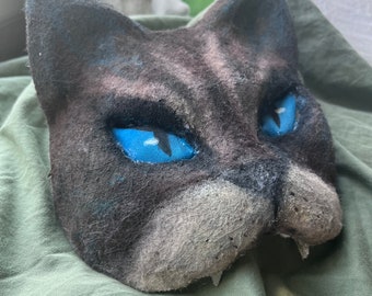 Brown Cat Therian Mask