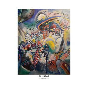 Impresión digital de Kandinsky, impresión vintage de pintura original, cartel de arte digital para decoración de paredes, ellistor