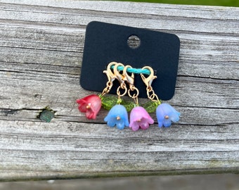 Flowers Stitch Markers for Crocheters