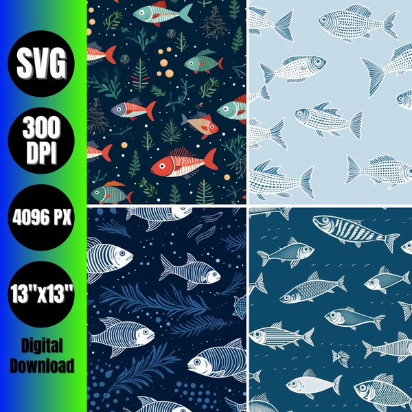 Fish SVG tile pattern repeating pattern seamless pattern svg seamless texture fish background seamless pattern png repeat pattern seamless
