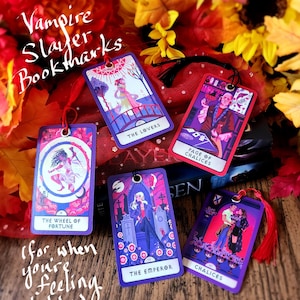 Vampire Slayer Bookmarks - Mystery Pack of Three Buffy the Vampire Slayer Tarot Card Bookmarks