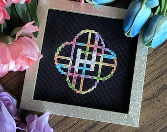 Kpop Huntr/x Symbol Cross Stitch Pattern -PDF Pattern Inspired by Kpop Demon Hunters