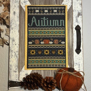Herbst Sampler - von Crafty Bluebonnet Designs | PDF/Digital Kreuzstich Stickmuster
