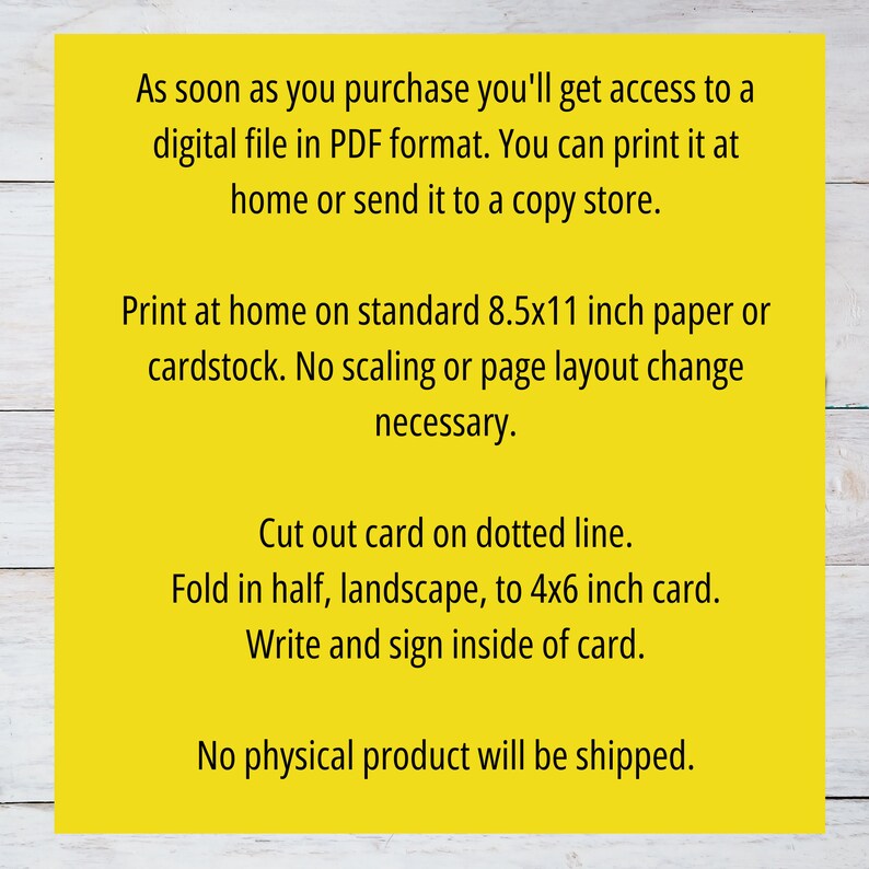 Happy Birthday Card, Card Printable, 4x6 Printable Birthday Card, Retro ...