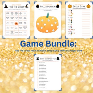 Halloween Party Games Printable for Kids and Teens Halloween - Etsy