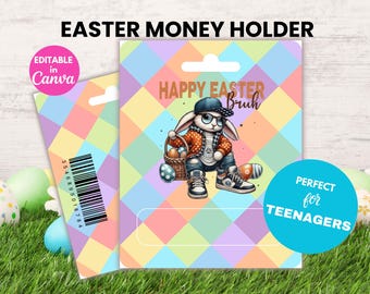 Bruh Easter Money Card Holder, Easter Funny Cash Gift, Cute Money Holder Gift for Easter Basket Filler