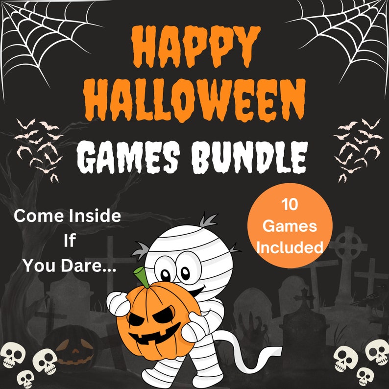 Halloween Party Games Printable for Kids and Teens Halloween - Etsy