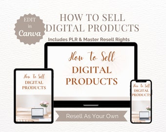 How to Sell the Best DFY Digital Product An Ebook Guide to Creating and Reselling Editable PLR Template with Canva to Make Passive Income