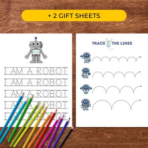 Robot Worksheet Building Build a Robot Activity for Kids - Robot Printable Craft - Preschool ...