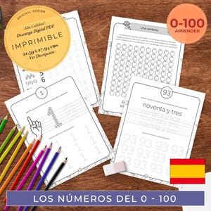 Numbers 0 to 100, Tracing Sheets for Numbers, Learn the Numbers, Trace the Numbers, Learn to Count from 1 to 100