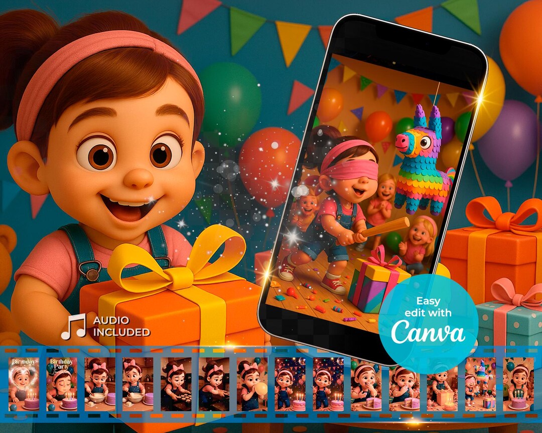 Ms Overall VIDEO Invitation, Animated, Party Video Invitation, Digital ...