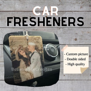 Car air freshener, Custom air freshener, Picture car freshener, Anniversary Birthday Valentine&#39;s Gift, Car gift Air Freshener, Car accessory