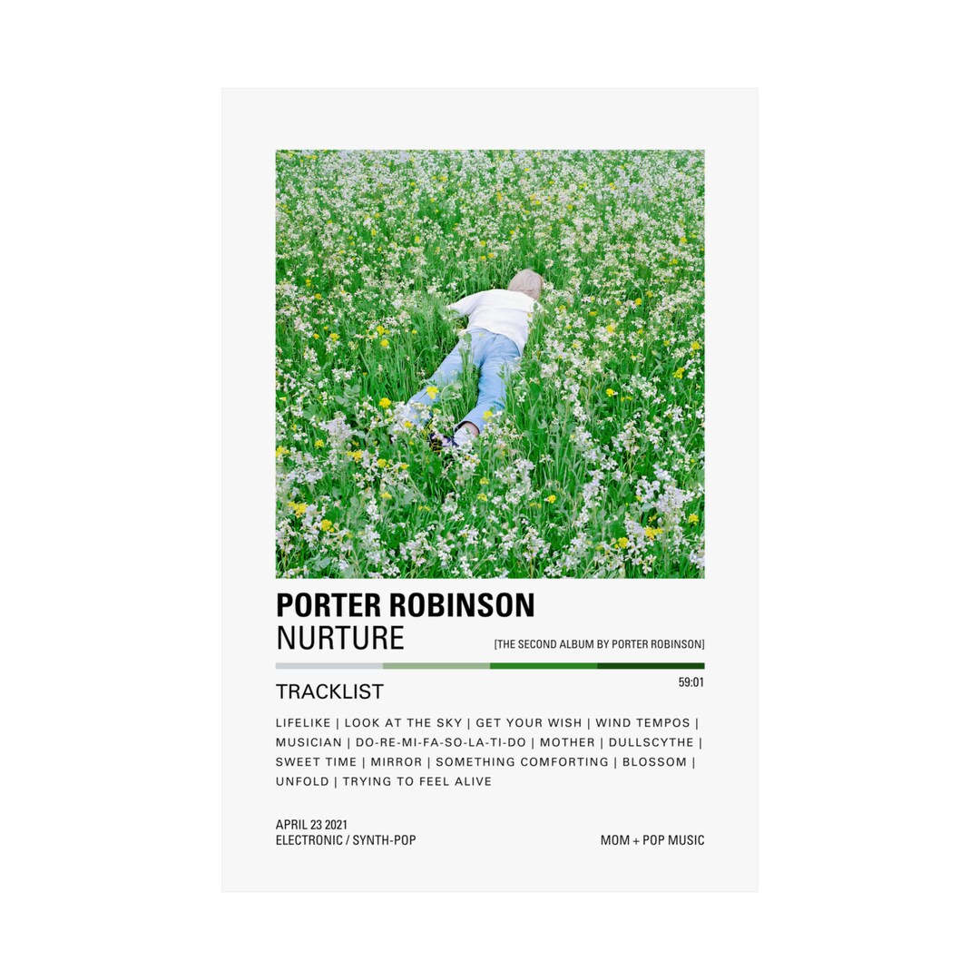 Porter Robinson Poster Nurture Album Cover / Gift for EDM Fans / Home Bedroom Office Dorm Decor