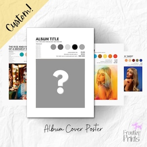Custom Album Poster | Choose Your Album | Digital Album Print | Album Cover Wall Art | Music Album Wall Art
