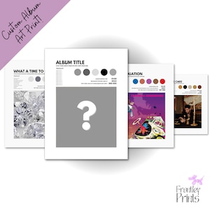 Album Blueprint Wall Art | Album Print | Hip Hop Album Posters | FrontleyPrints Album Blueprint Hip Hop Vol. 1
