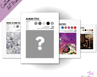 Album Blueprint Wall Art | Album Print | Hip Hop Album Posters | FrontleyPrints Album Blueprint Hip Hop Vol. 1