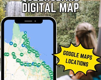 Queensland Digital Travel Map for Google Maps