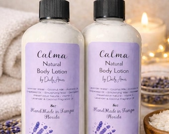 Body Lotion/ Natural Body Lotion/Moisturizing body lotion/Handcrafted body lotion/Non-greasy body cream/lavender body lotion