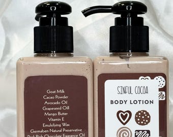 Chocolate Body Lotion/Ultra MoisturizingChocolate cream/HydratingCocoa lotion/GoatMilkCocoa Body Lotion Hydration/NourishingChocolate Lotion