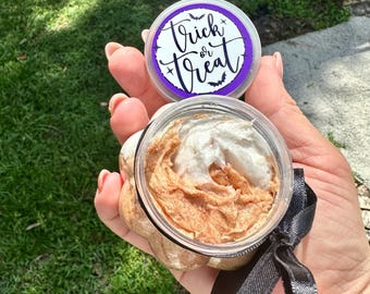 Whipped Soap/Whipped Sugar Soap/Foaming soap/whipped scrub soap/Halloween Whipped soap/Halloween soap/Autumn Soap/Perfect to give as a gift