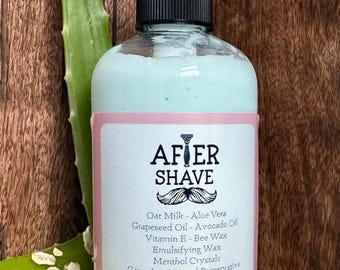 Menthol After Shave Cream/Soothing After Shave Lotion/Hydrating Post-Shave Cream/After Shave Body Lotion/Refreshing After Shave for Men