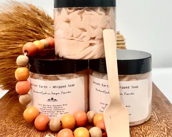 Vanilla Patchouli Whipped Sugar Soap/Creamy Exfoliating Cleanser Coconut Goat Milk,Sandalwood/Amber Vanilla/soap/whipped soap/scrub