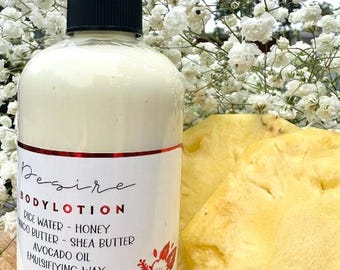 Desire BodyCream/BodyLotion/NaturalSkincare/Luxurious Moisturizer/Tropical BodyCream/Natural BodyCream/Nourishing Skin Care/GlowingSkin