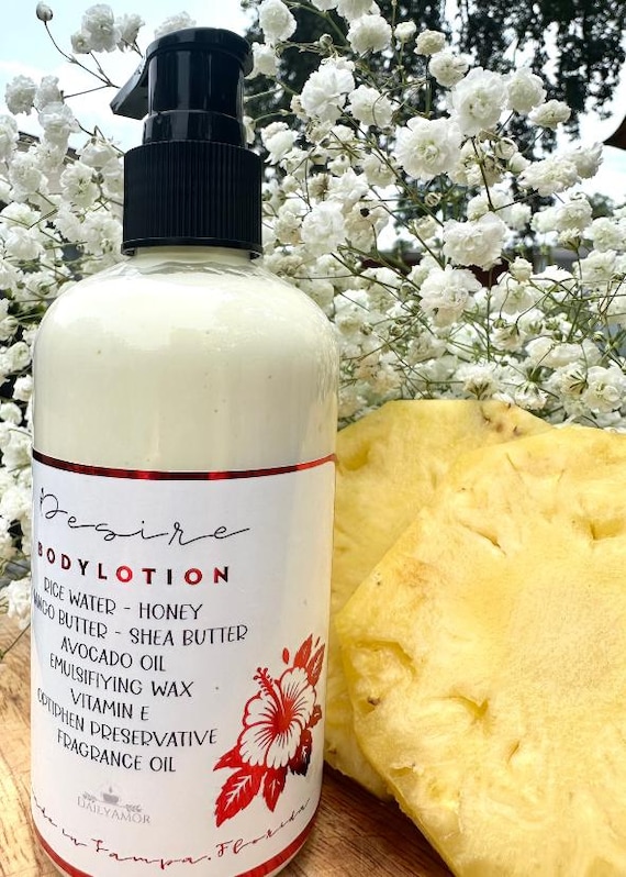 Desire BodyCream/BodyLotion/NaturalSkincare/Luxurious Moisturizer/Tropical BodyCream/Natural BodyCream/Nourishing Skin Care/GlowingSkin