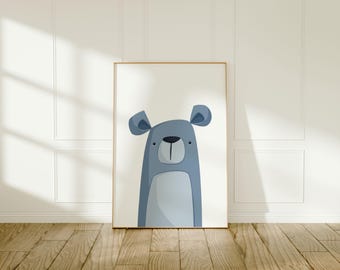 Bear Wall Art | Lions and Tigers and Bears OH MY! | Colourful Kid's Wall Art | Cute Bear | Nursery Decor | Printable Instant | Download