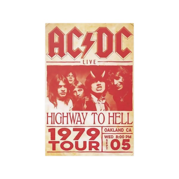 Acdc Concert Poster - Etsy