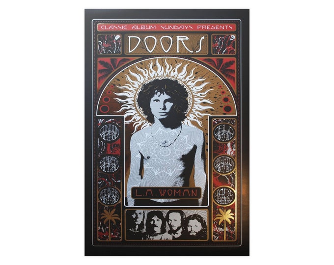 The Doors Vintage Concert Music Poster