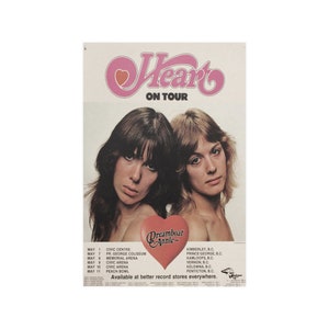 Heart Vintage Concert Music Poster