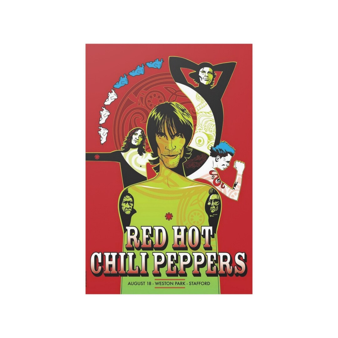 Red Hot Chili Peppers Concert Music Poster Etsy