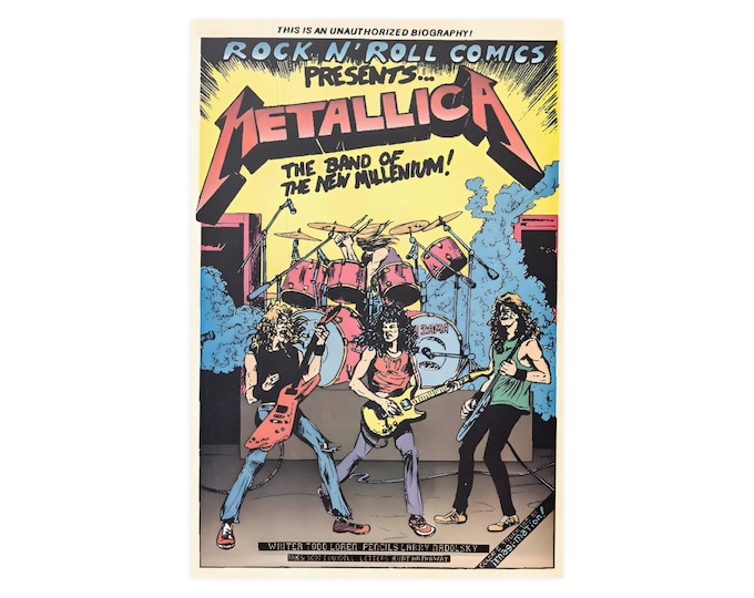 Metallica Vintage Concert Music Poster