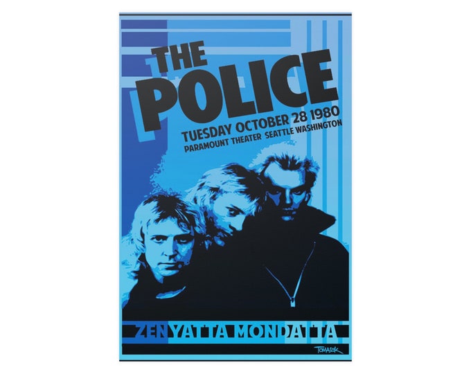 The Police Vintage Concert Music Poster